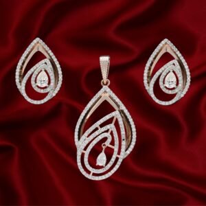 Moissanite Pendant Set