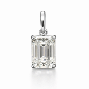 Celestia Emerald Moissanite 925 Sterling Silver Pendant