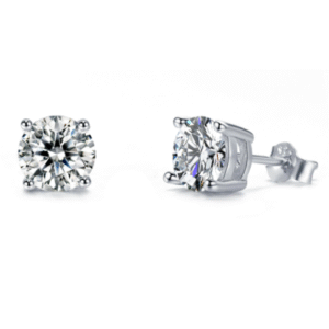 Luminous Classic 6.5mm Solitaire 925 Sterling Silver Stud Earrings