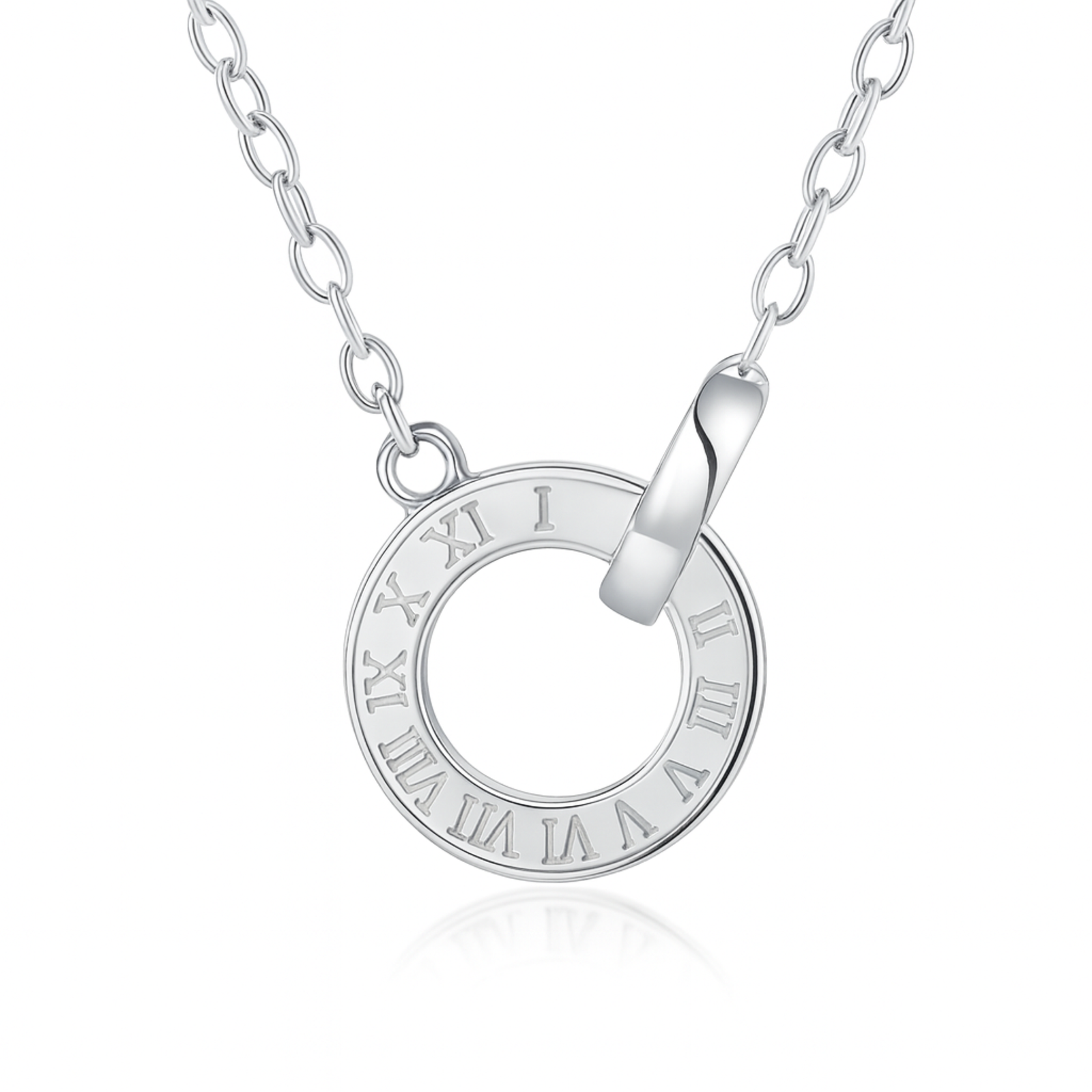Eternal Roman Charm Necklace – 925 Sterling Silver