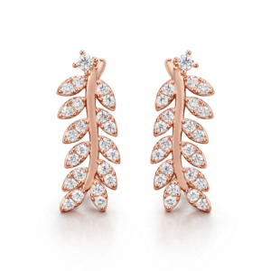 Celestia Vine Moissanite Earrings - 925 Sterling Silver